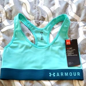Women's Under Armour Sports Bra SZ Small Mint Green /Turquoise